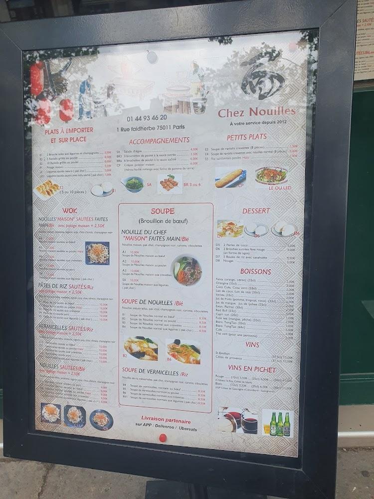 Chez Nouilles - Menu Image 3